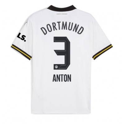Moški Nogometni dresi Borussia Dortmund Waldemar Anton #3 Tretji 2024-25 Kratek Rokav Moški Nogometni dresi Borussia Dortmund Waldemar Anton #3 Tretji 2024-25 Kratek Rokav